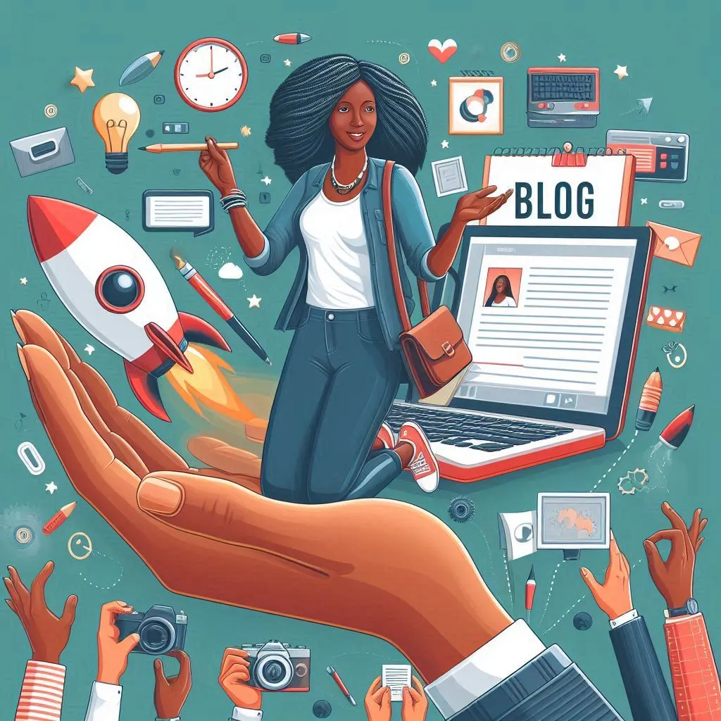 A Kenyan creative celebrating the success of her blog